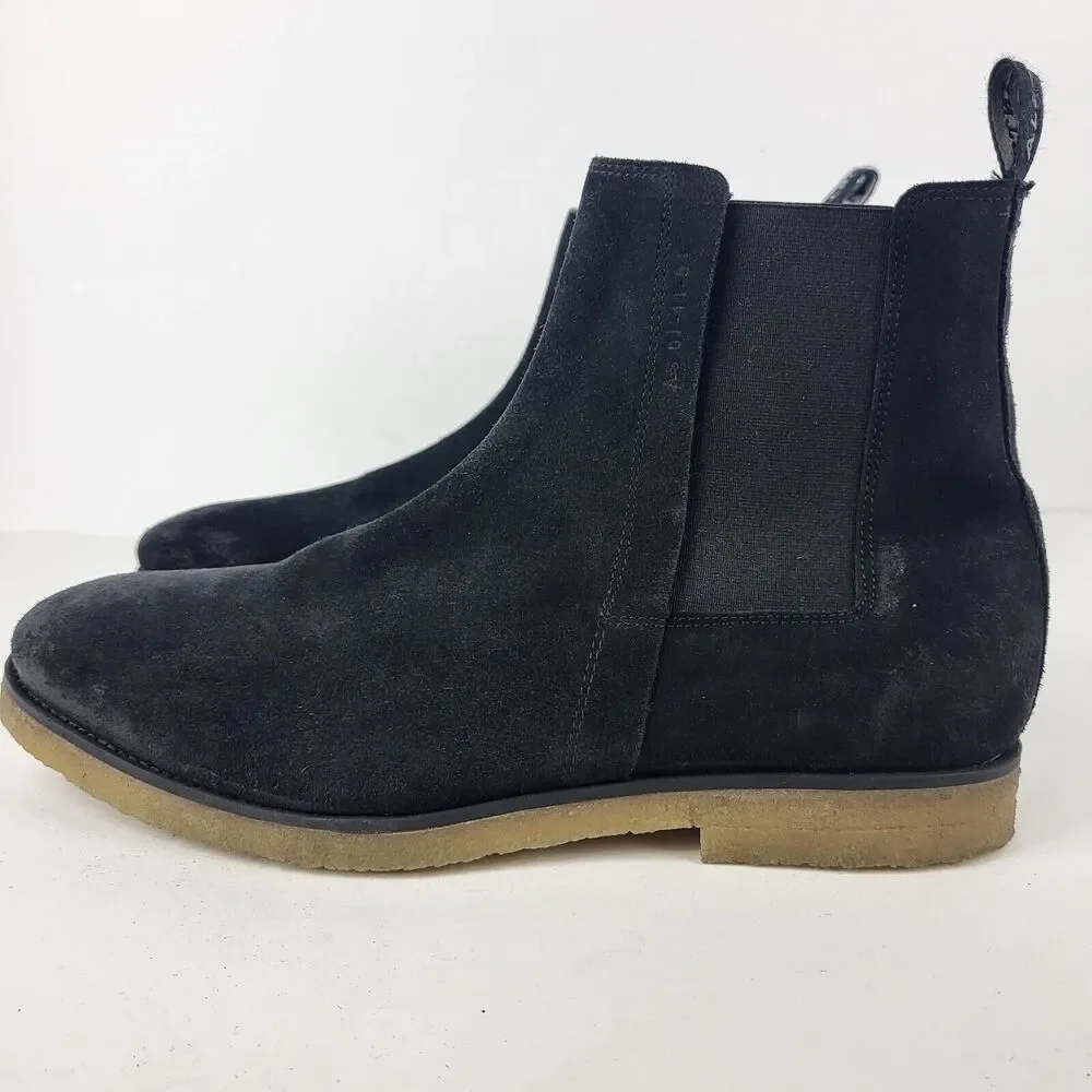 Allsaints Chelsea Boots Slip On Suede Leather